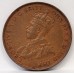 AUSTRALIA 1935 . ONE 1 PENNY . ERROR . PLANCHET FLAW